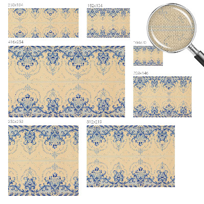 Fotomurale adesivo ornamenti blu