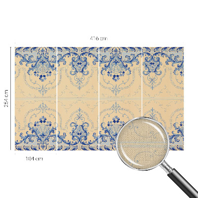 Fotomurale adesivo ornamenti blu