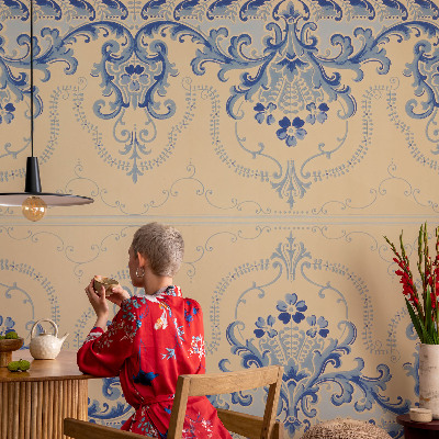 Fotomurale adesivo ornamenti blu