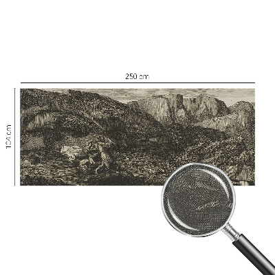 Carta da parati 3D Viaggio in montagna