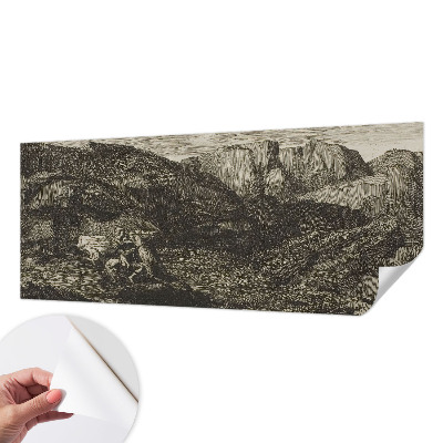 Carta da parati 3D Viaggio in montagna