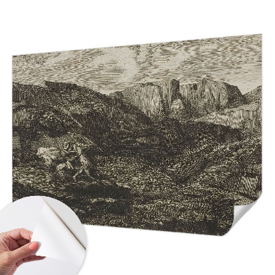 Carta da parati 3D Viaggio in montagna