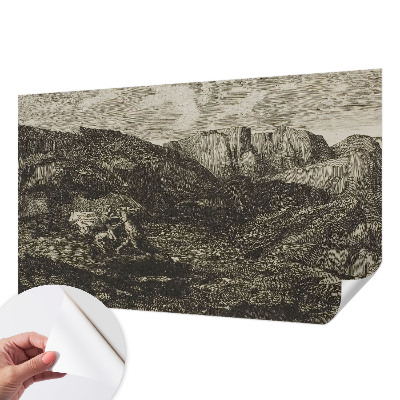 Carta da parati 3D Viaggio in montagna