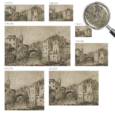 Fotomurale 3D Panorama della città