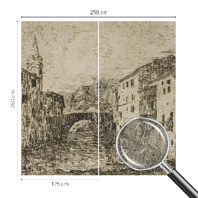 Fotomurale 3D Panorama della città