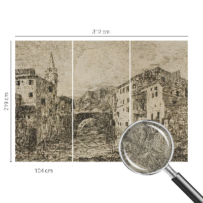 Fotomurale 3D Panorama della città