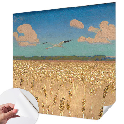 Carta da parati cameretta Campo di grano