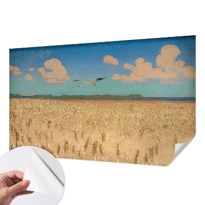 Carta da parati cameretta Campo di grano