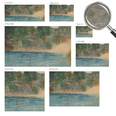 Carta da parati per cameretta Costa tropicale