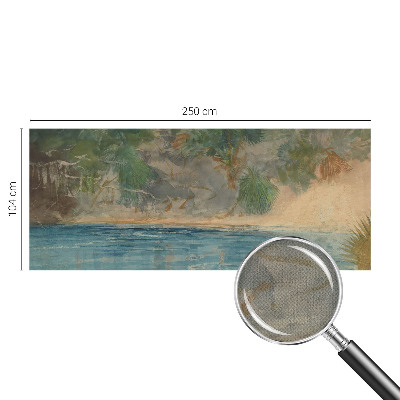 Carta da parati per cameretta Costa tropicale