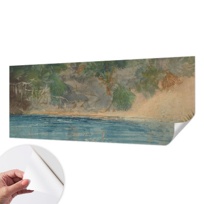 Carta da parati per cameretta Costa tropicale