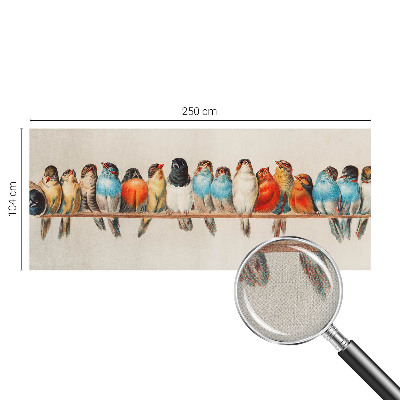 Carta da parati 3D Uccelli su un ramo