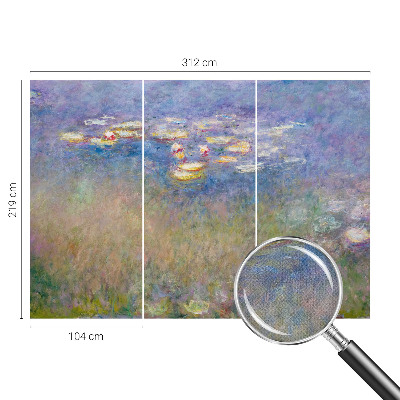 Fotomurale effetto 3D Ninfee