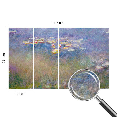 Fotomurale effetto 3D Ninfee