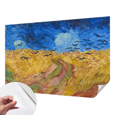 Carta da parati panoramica effetto 3D Paesaggio di campo