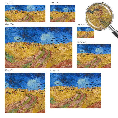 Carta da parati panoramica effetto 3D Paesaggio di campo