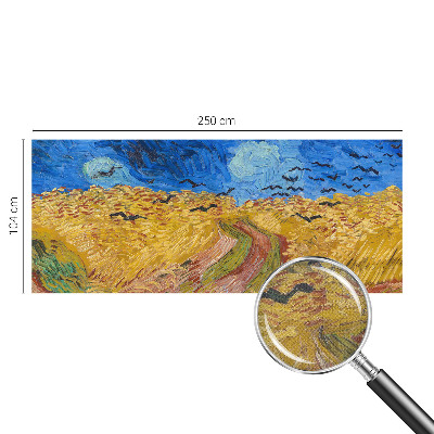 Carta da parati panoramica effetto 3D Paesaggio di campo