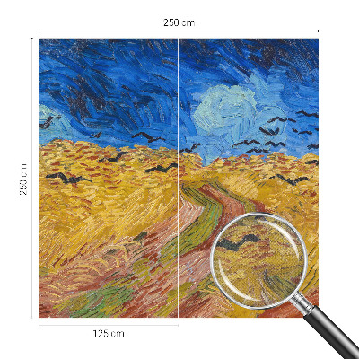 Carta da parati panoramica effetto 3D Paesaggio di campo