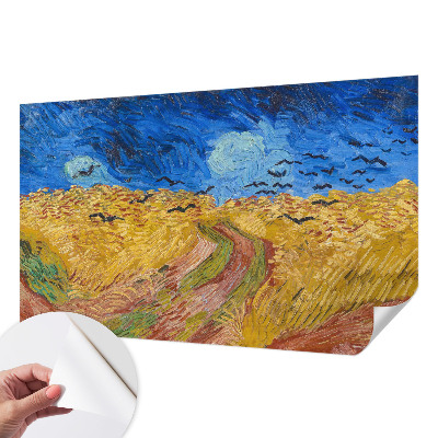 Carta da parati panoramica effetto 3D Paesaggio di campo