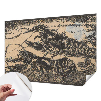 Carta da parati adesiva gambero d'acqua