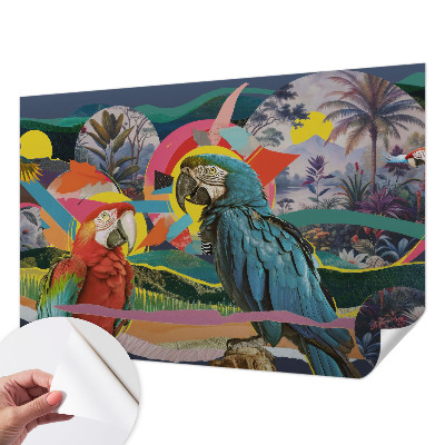 Carta da parati 3D Uccelli esotici