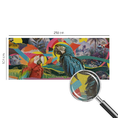Carta da parati 3D Uccelli esotici