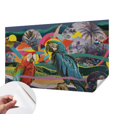Carta da parati 3D Uccelli esotici