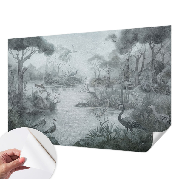 Carta da parati effetto profondità Paesaggio naturale