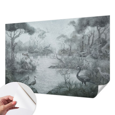Carta da parati effetto profondità Paesaggio naturale