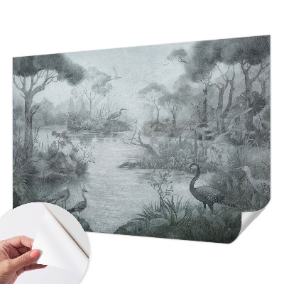 Carta da parati effetto profondità Paesaggio naturale