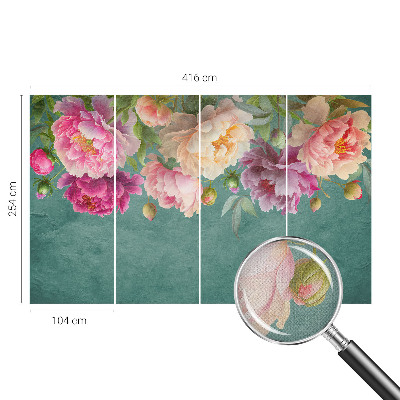 Carta da parati cameretta Eleganza floreale