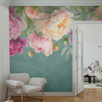 Carta da parati cameretta Eleganza floreale