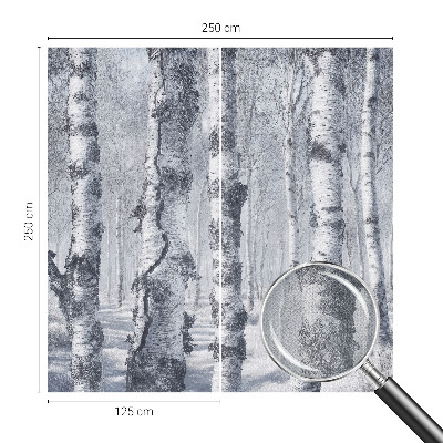 Carta da parati panoramica effetto 3D Natura gelida
