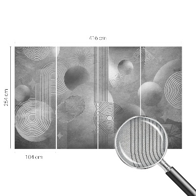Carta da parati effetto profondità eleganza astratta