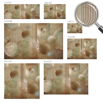 Carta da parati per cameretta Modello geometrico