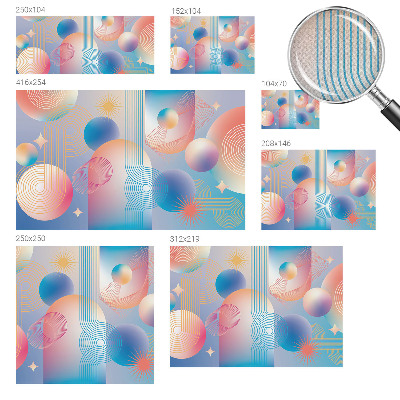 Fotomurale per bambini Astrazione colorata