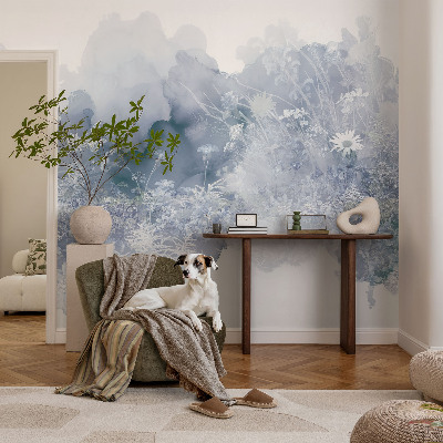 Fotomurale effetto 3D prato fiorito