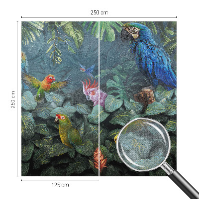 Carta da parati adesiva giungla esotica