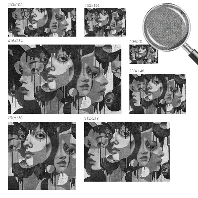 Fotomurale adesivo Volti di donne