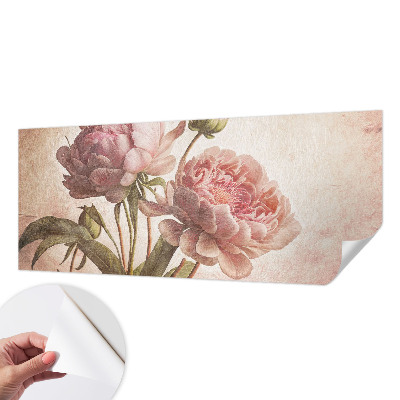 Carta da parati effetto profondità Peonie delicate