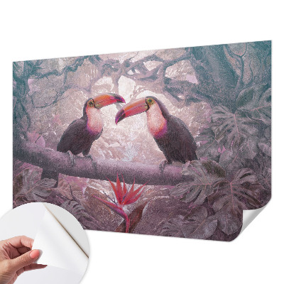 Carta da parati per cameretta coppia esotica