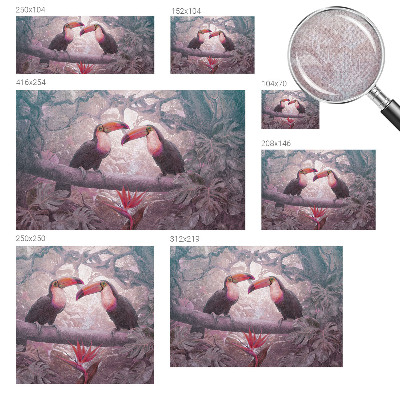 Carta da parati per cameretta coppia esotica