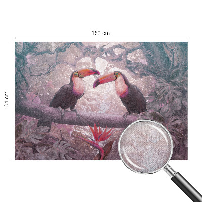 Carta da parati per cameretta coppia esotica