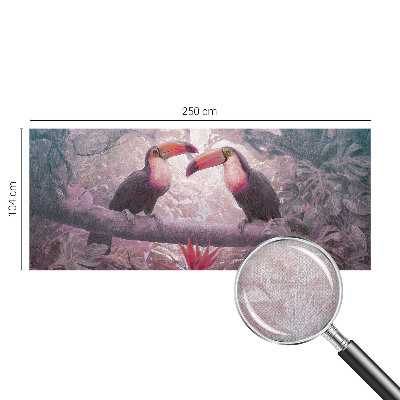 Carta da parati per cameretta coppia esotica