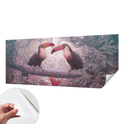 Carta da parati per cameretta coppia esotica