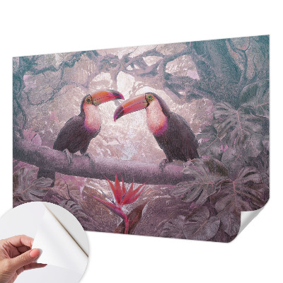 Carta da parati per cameretta coppia esotica