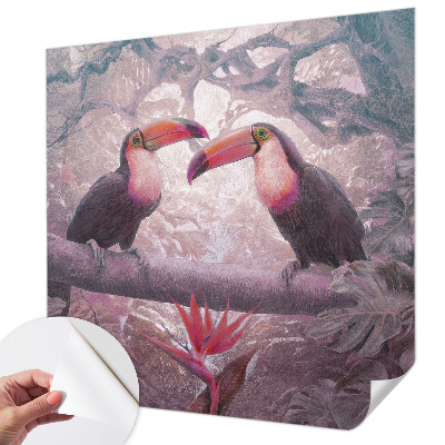 Carta da parati per cameretta coppia esotica