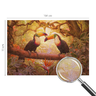 Fotomurale per cameretta Tucani colorati