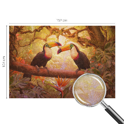 Fotomurale per cameretta Tucani colorati