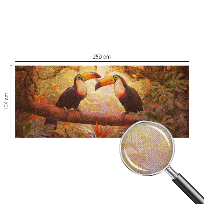 Fotomurale per cameretta Tucani colorati